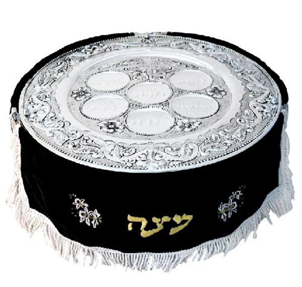 יודאיקה כפר חב"ד. קערת ליל הסדר 3 קומות - דגם 6808-3-V