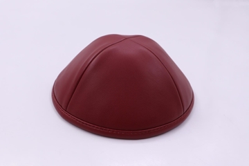 תמונה של כיפה דמוי עור - אדום
