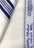 תמונה של טלית גדול מצמר דגם גלבוע - כחול כסף - אריגה מיוחדת- מידה 45\80 מחיר ₪245 \₪420 - עותק - עותק - עותק