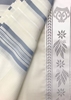 תמונה של טלית גדול מצמר דגם גלבוע - תכלת - אריגה מיוחדת- מידה 45\80 מחיר ₪245 \₪420 - עותק - עותק - עותק - עותק